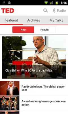 TED android App screenshot 0