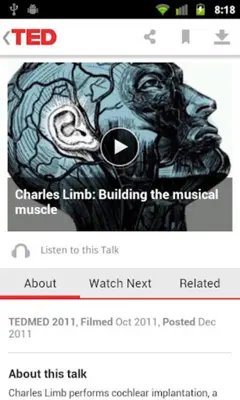TED android App screenshot 1